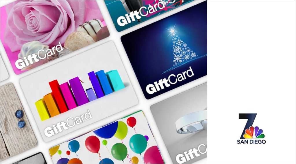 image of multiple gift cards